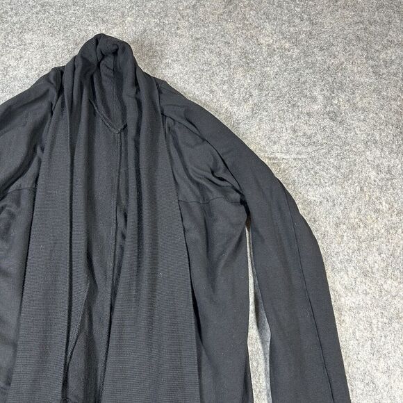 Athleta Cardigan Womens 2XS Pranayama Wrap Open Front Athletisure Black Yoga - Picture 2 of 6
